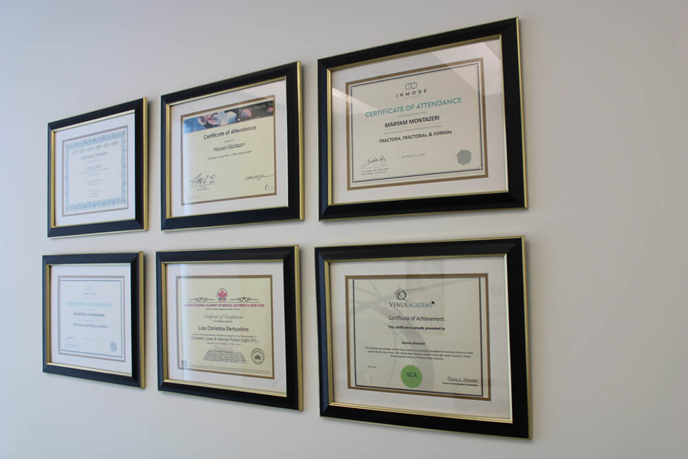 Celebrity Skin Care Certificates