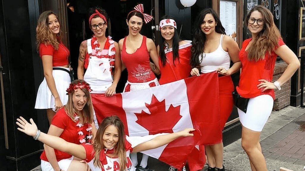 Few women celebrated Canadian national day