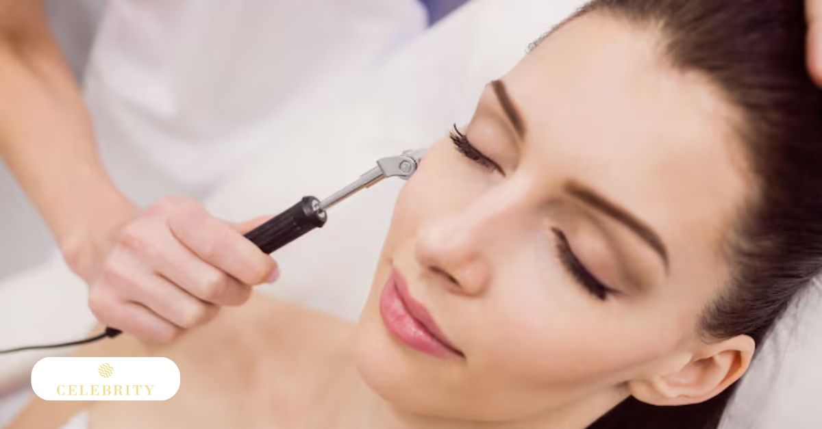 A technician performing a skin-rejuvenating microdermabrasion treatment on a client's cheek for a smoother complexion.