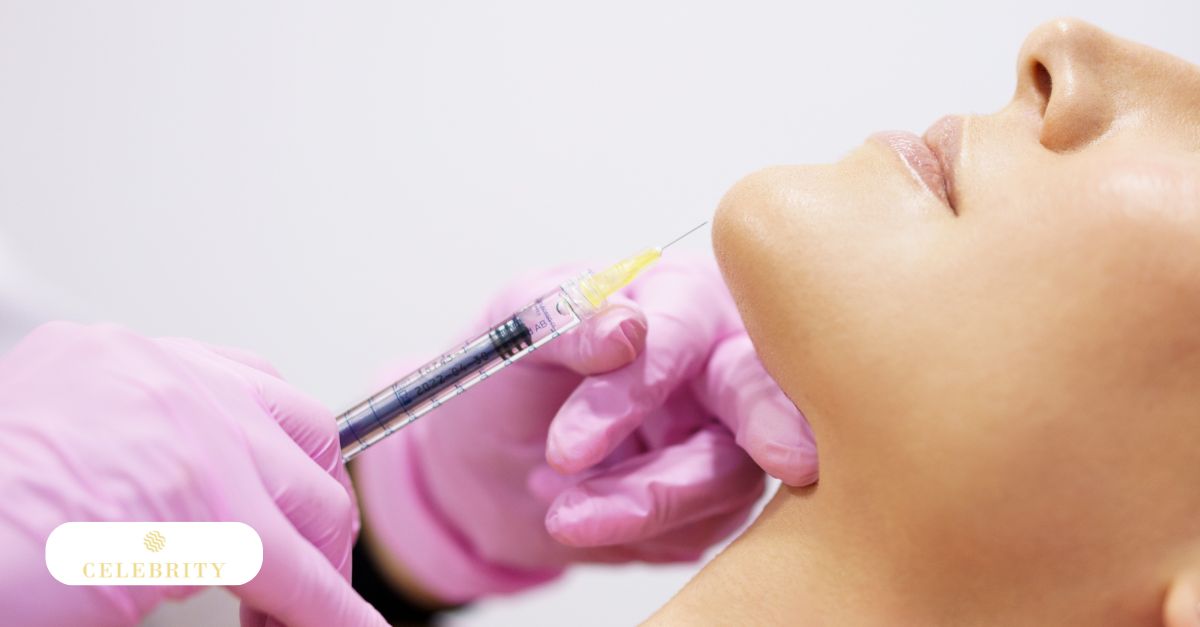 Belkyra injection being administered under the chin, illustrating discussions on how long Belkyra side effects last.