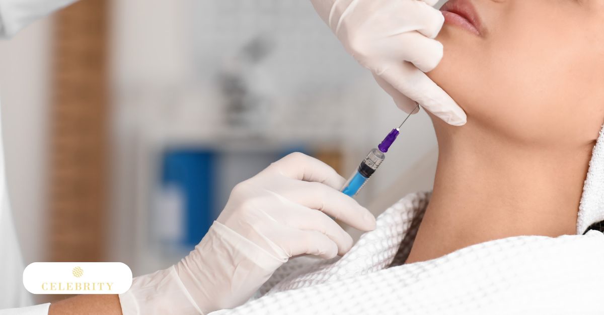 Close-up of Belkyra injection in the submental area, used to explain what Belkyra is.