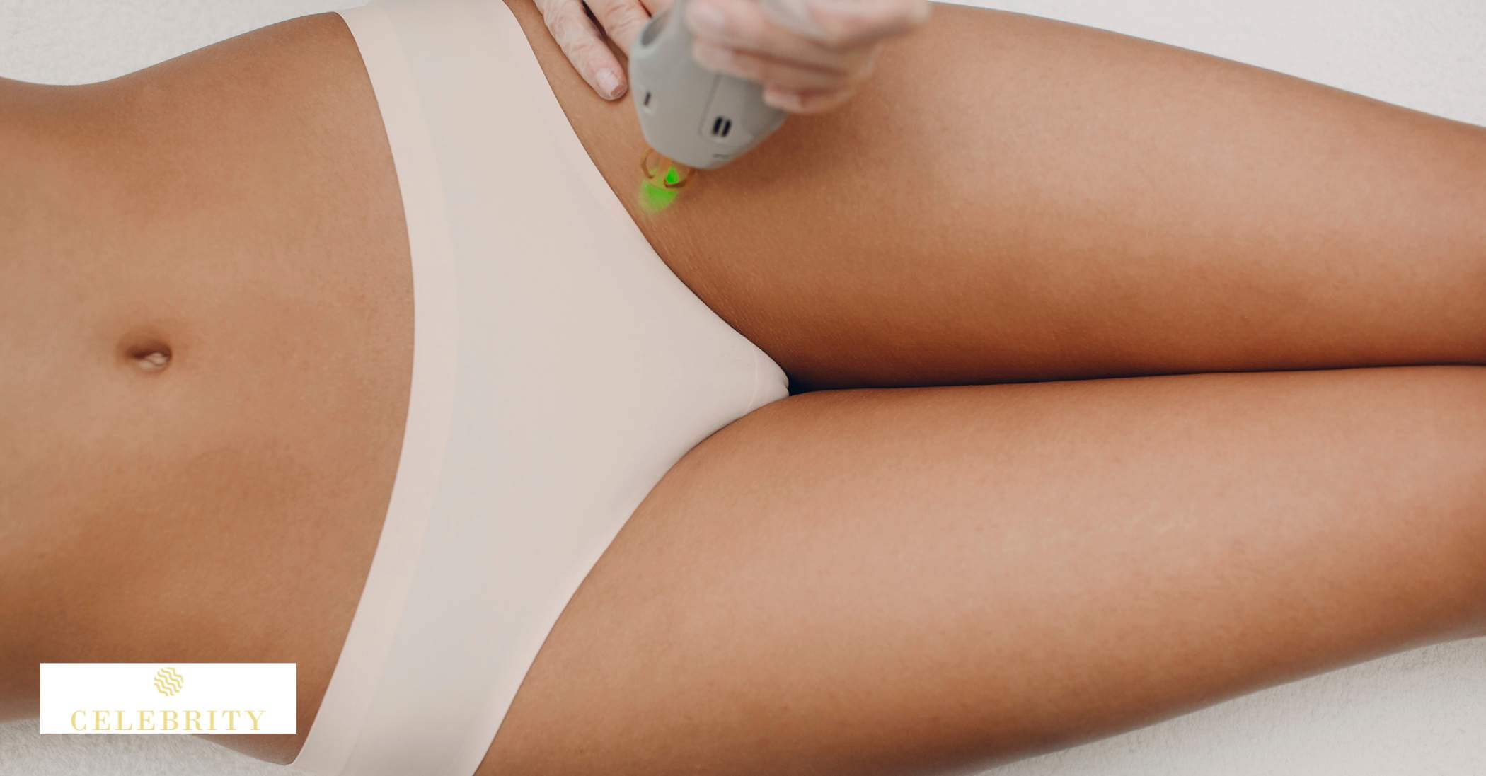  A woman receiving laser treatment on her arm, showcasing a successful hair removal procedure.