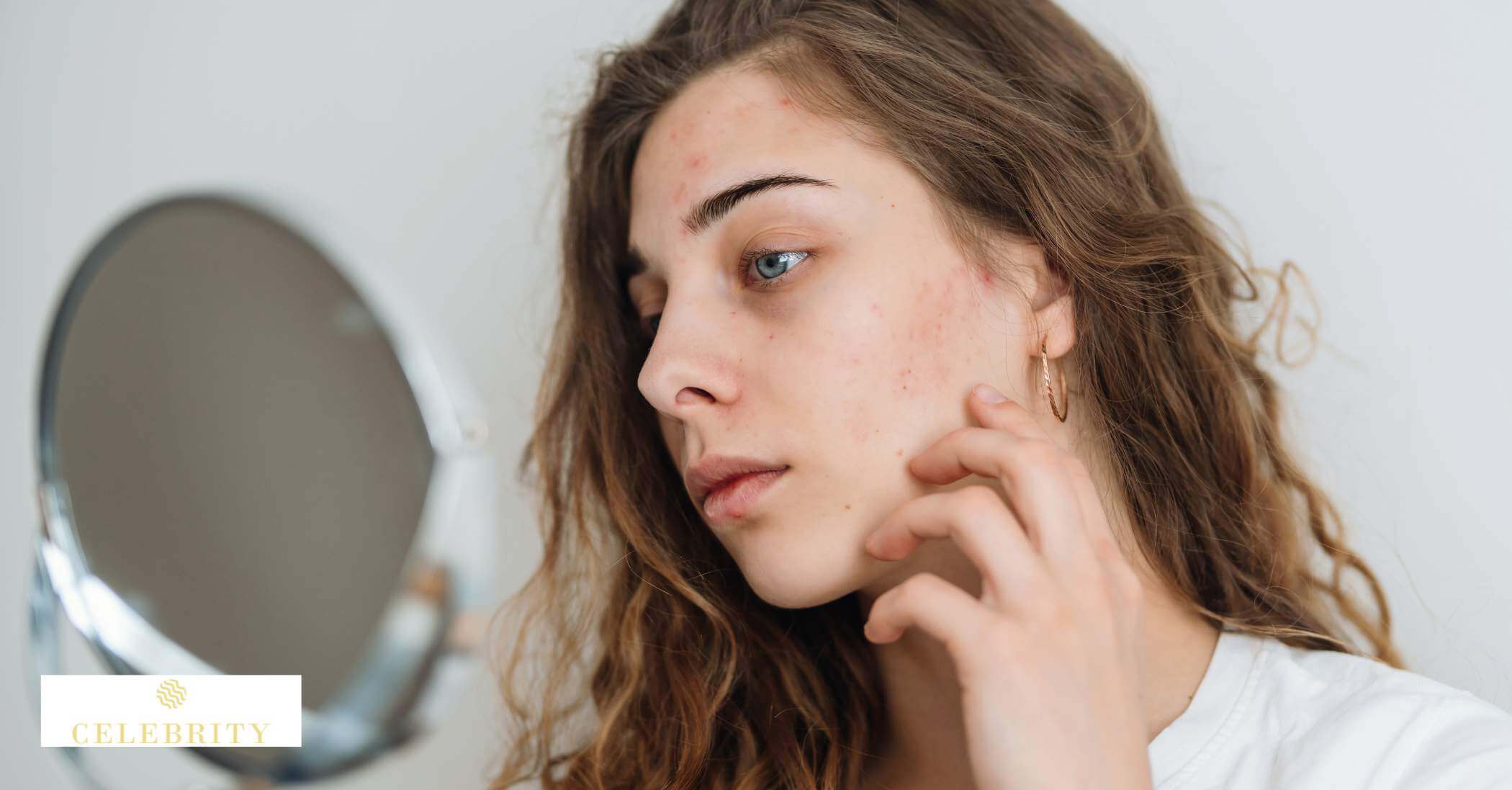 A woman gazes at her reflection in the mirror, considering the benefits and drawbacks of collagen supplements