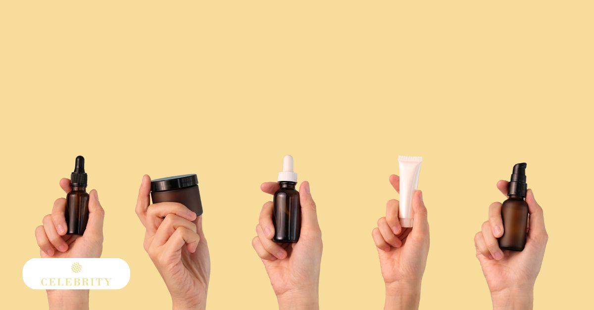 A collection of skincare products, emphasizing post-microneedling skincare essentials