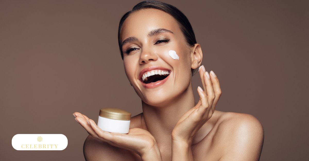 A woman uses cream on her face, illustrating the combined effects of microneedling and topical treatments for hyperpigmentation