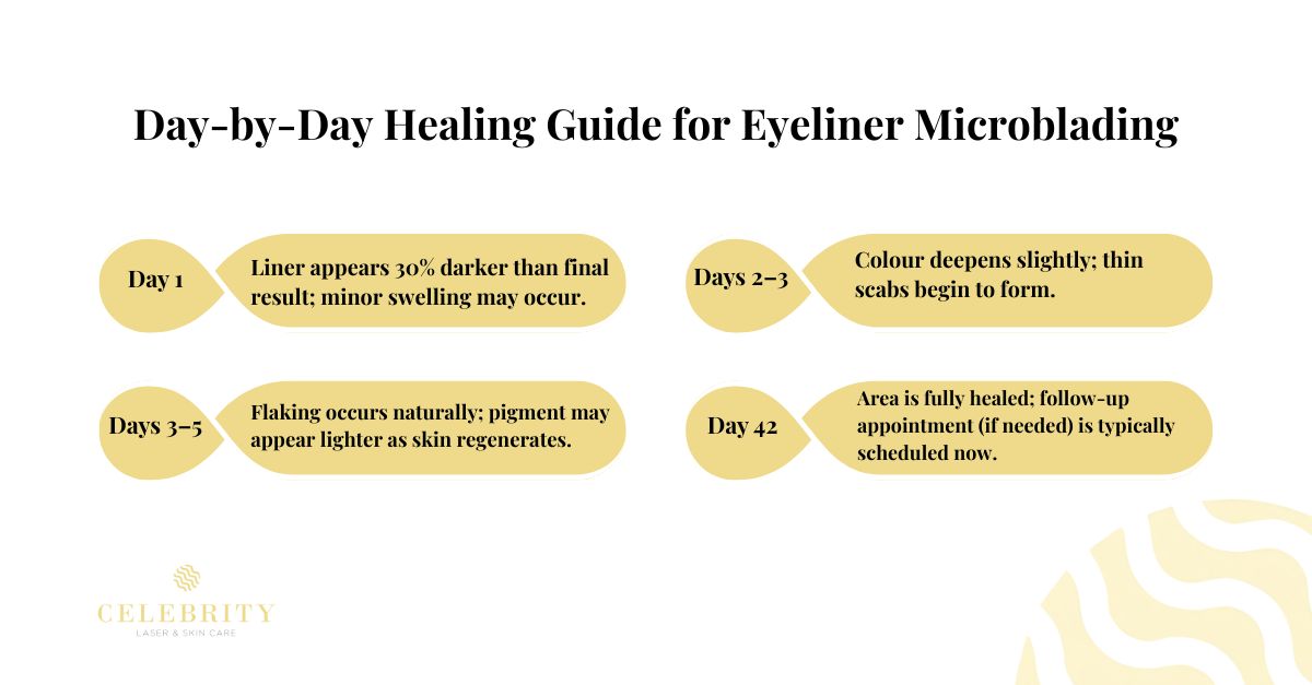 Day-by-Day Healing Guide for Eyeliner Microblading