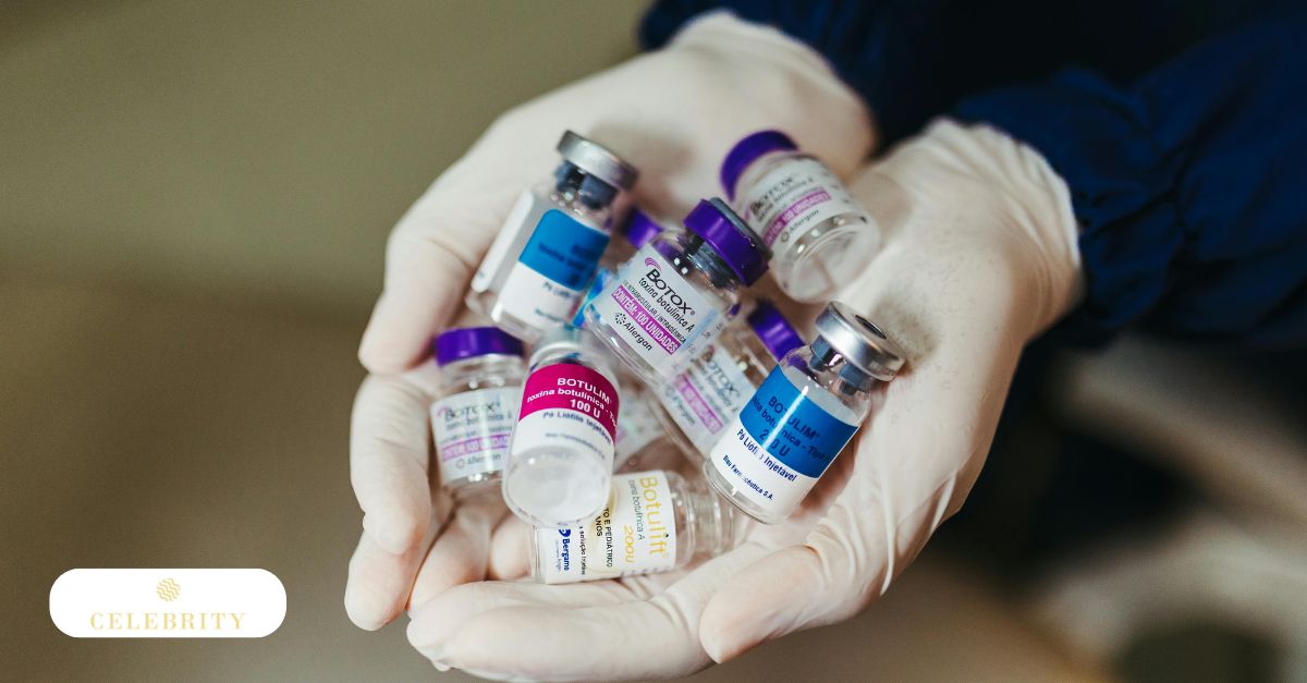 Side Effects of botox and dysport shown through cosmetic injectable vials