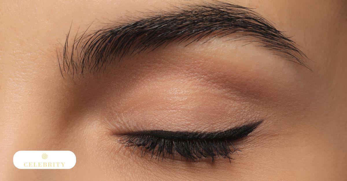 A woman's eye showcasing permanent eyeliner
