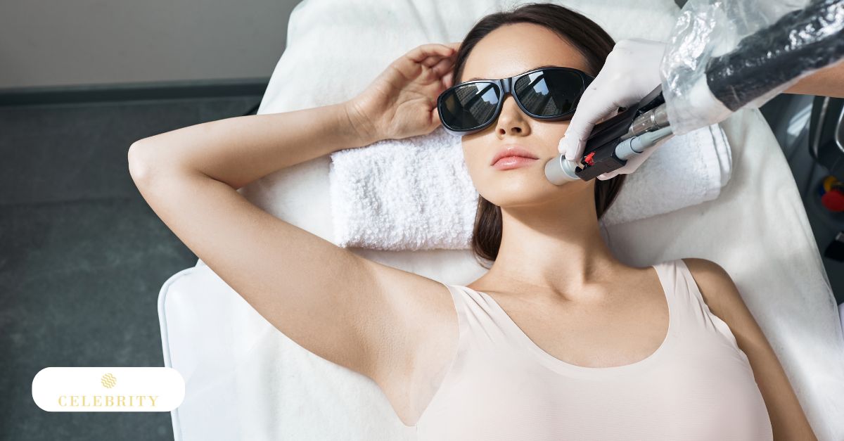 A woman receiving a laser treatment for hair removal, tailored for teenage clients