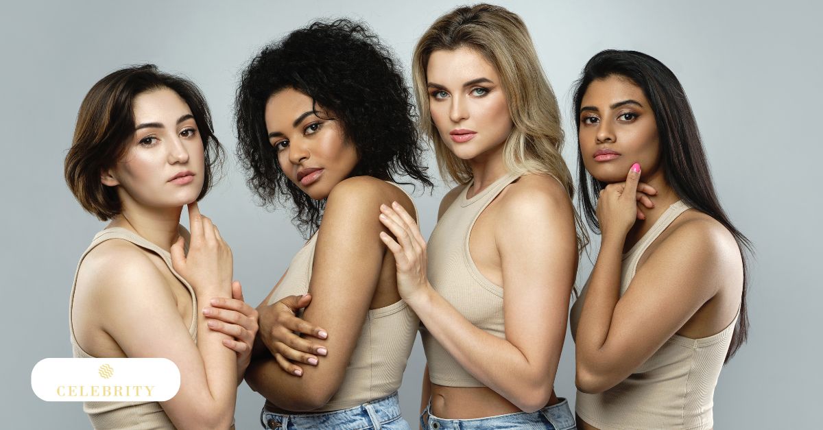 Comparison chart of different skin tones and hair types for laser suitability