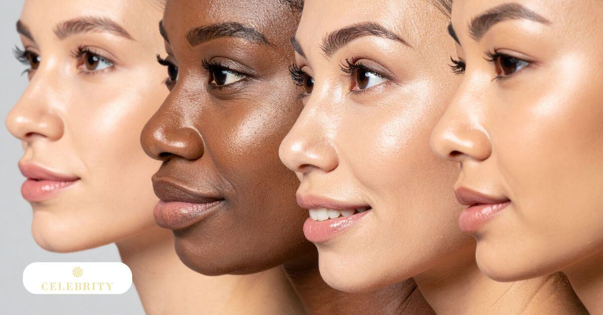 Dermatologist showing laser options to clients with different skin tones