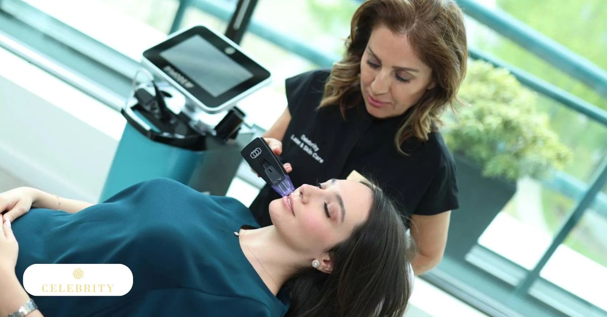 Morpheus8 skin tightening treatment performed at Celebrity Laser & Skin Care