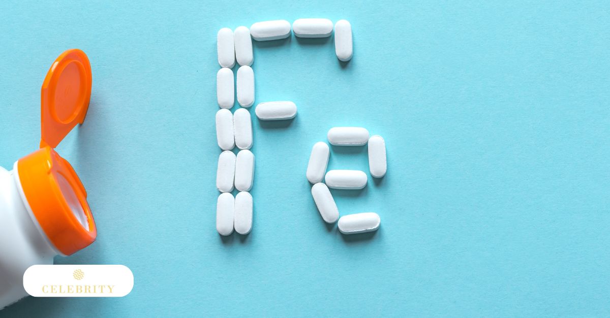 Iron tablets and supplement bottle related to laser hair removal discussion