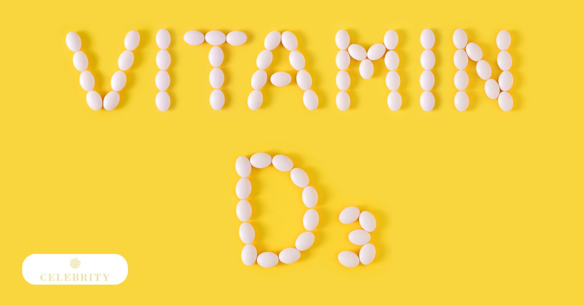Vitamin D3 tablets representing supplementation during laser hair removal
