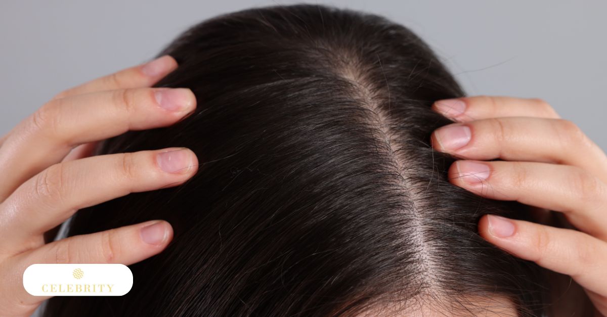 Close-up of scalp and hair density illustrating long-term PRP hair treatment results