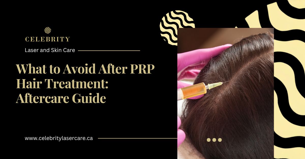 Scalp PRP procedure image representing proper aftercare after PRP hair treatment