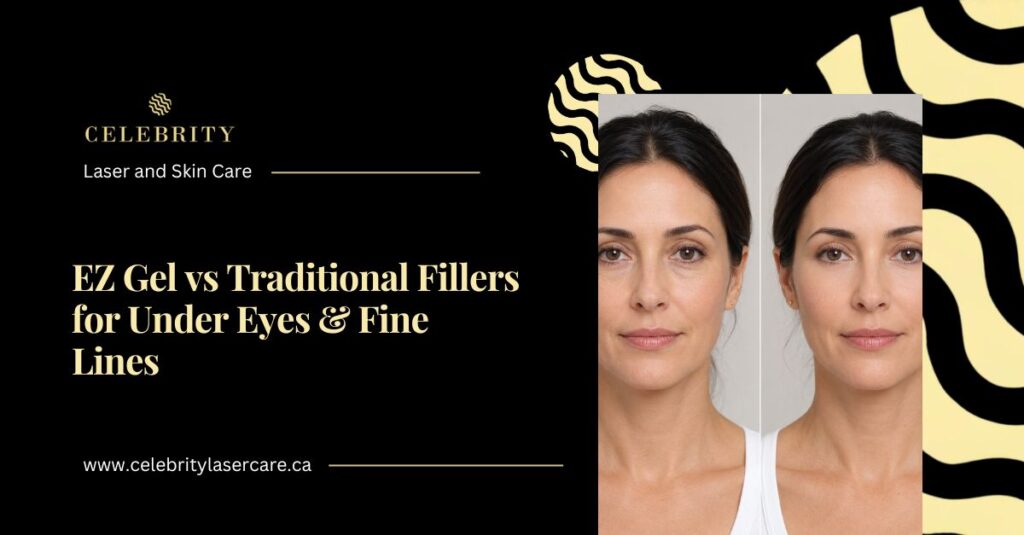 EZ Gel vs Traditional Fillers for Under Eyes & Fine Lines